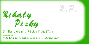 mihaly pisky business card